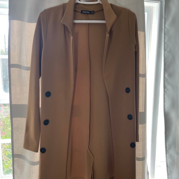 BOOHOO THIN DUSTER / CARDIGAN VEST SIZE 4 - Picture 1 of 4